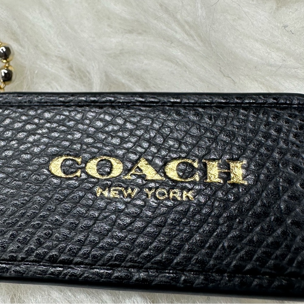 Coach Leather and Metal Bag Tag/Keychain - Picture 4 of 4